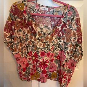 Natural Life floral top - small